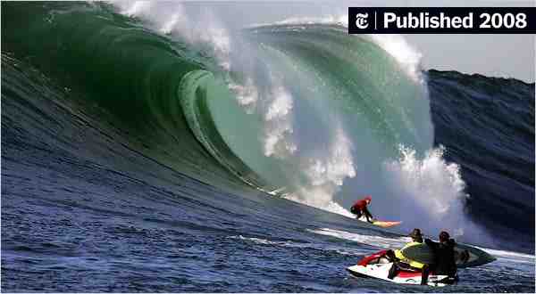What do surfers call a big wave?