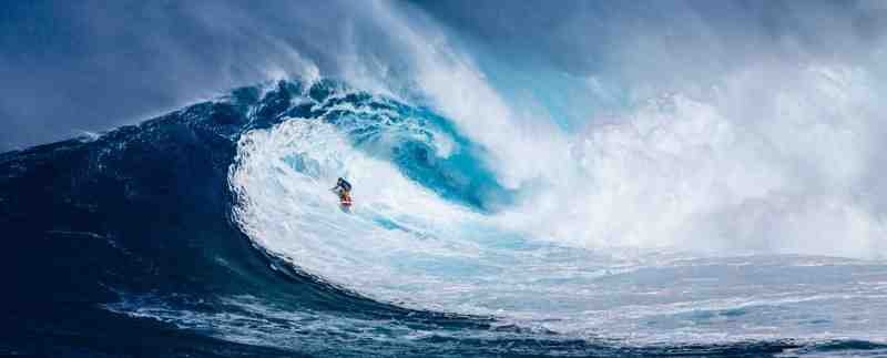 How do you get used to surf big waves?