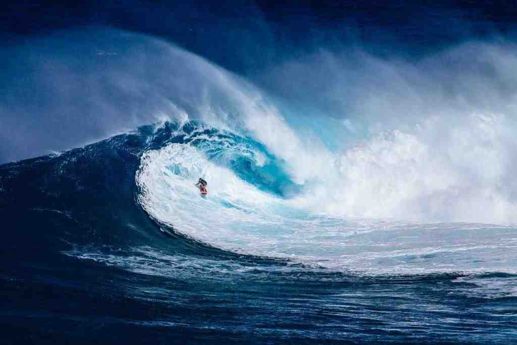 What is whitewash in surfing?
