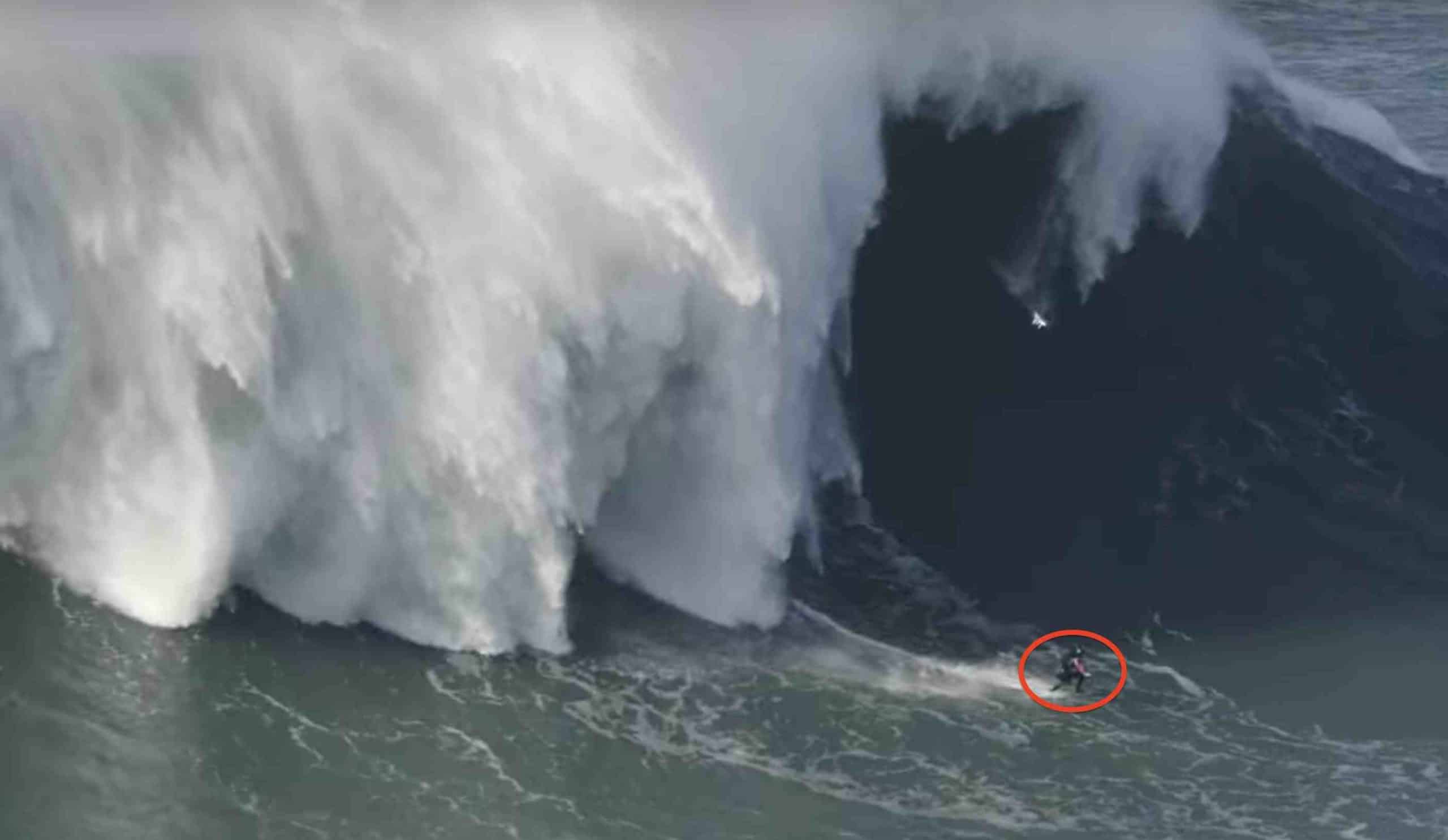 Who has surfed a 100 foot wave?