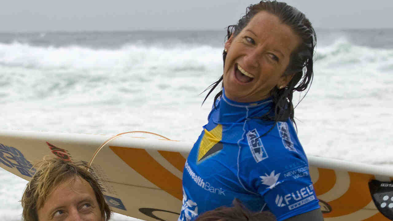 How old is Layne Beachley the surfer?