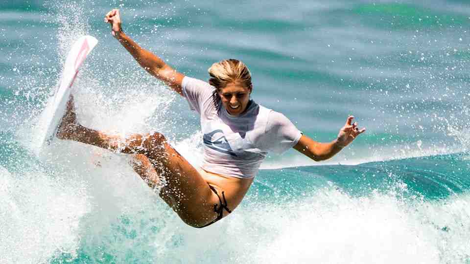 How long has Stephanie Gilmore surfed?