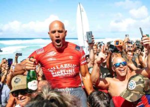 How many titles does Kelly Slater have?