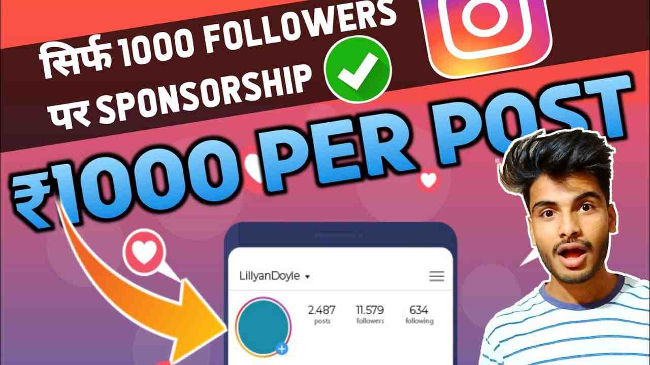 How much money does 1k followers make on Instagram?