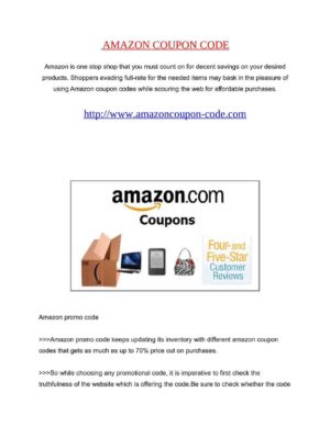 What is promo code in Amazon?