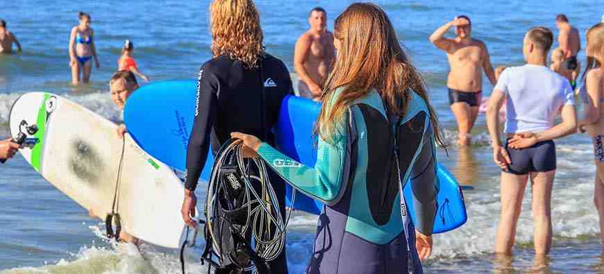 How do you break in a new wetsuit?