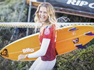How old was Stephanie Gilmore when she started surfing?