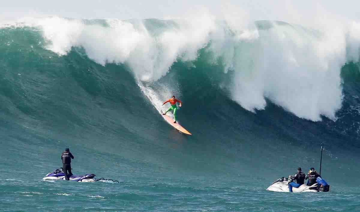 What happens when you fall off a big wave?